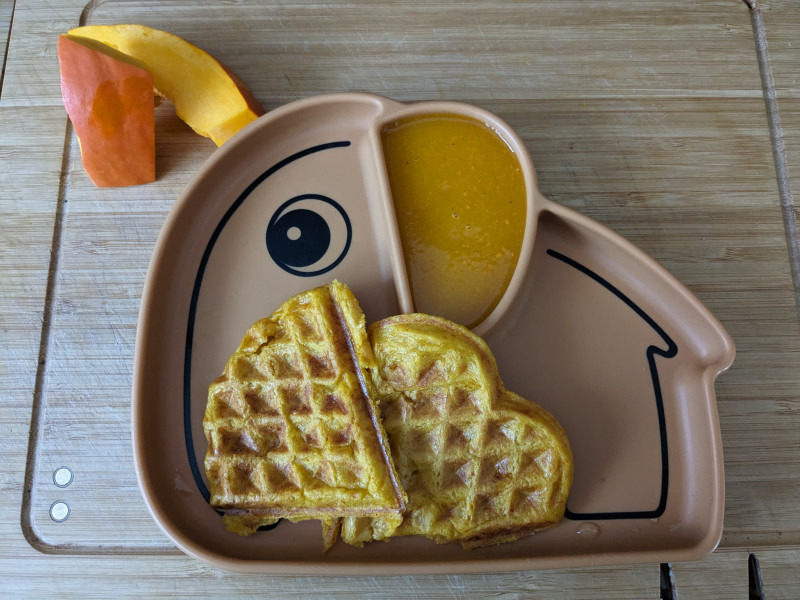Kürbiswaffeln
